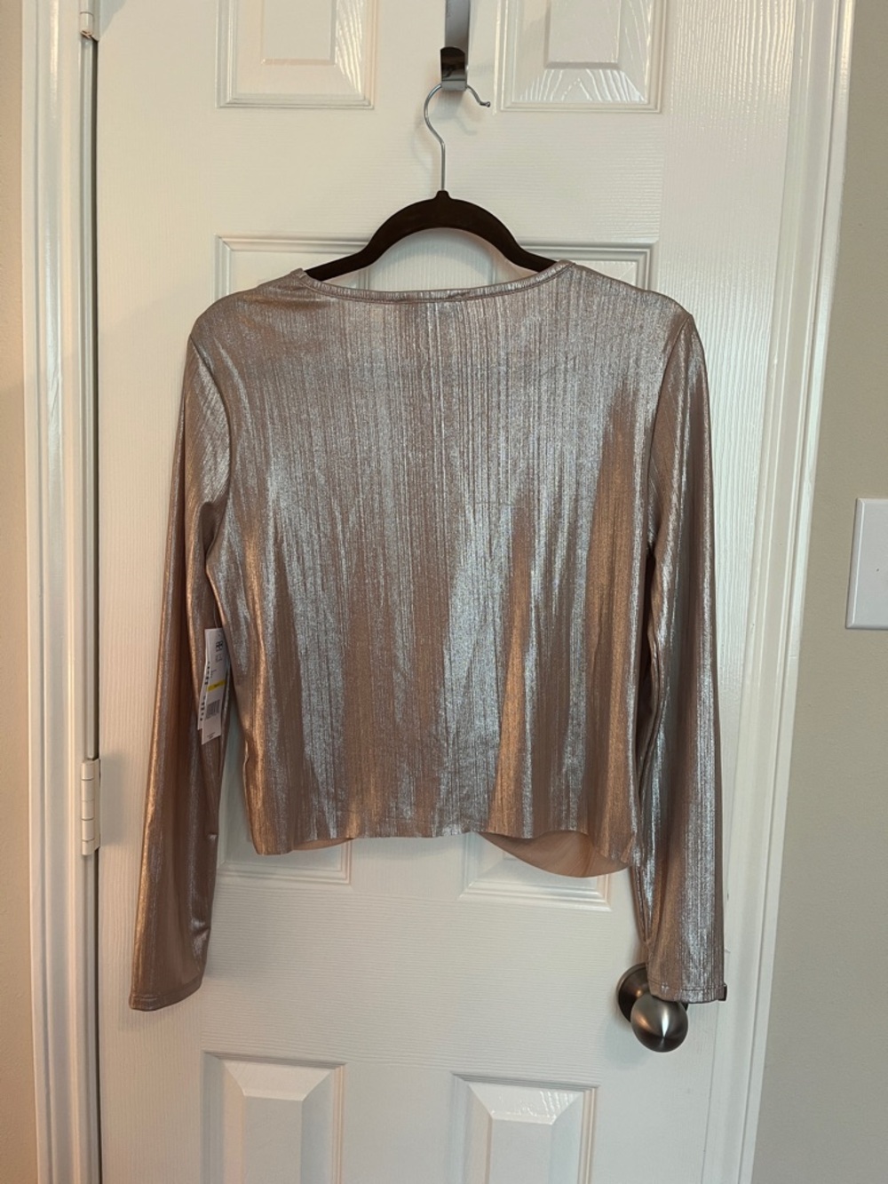 NWT Robert Rodriquez Foil Metallic Top - Picture 4 of 8